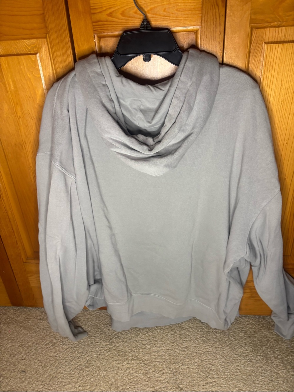 Taylor Swift Midnights Light Gray Hoodie with Black Text - Picture 3 of 4